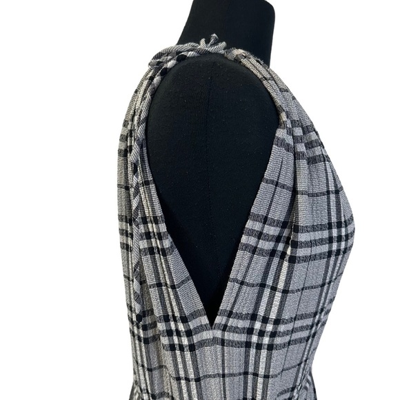 Current Air Plaid Sleeveless Dress S Gray Black - Picture 11 of 15